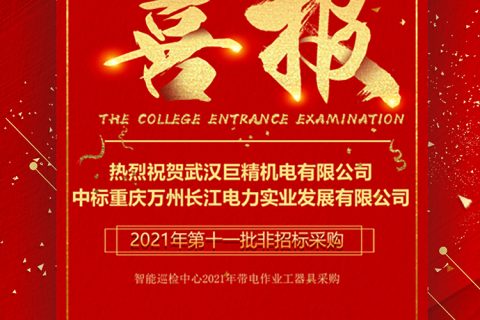 热烈祝贺凯时娱乐中标重庆市万州长江电力实业生长有限公司2021年第十一批非招标采购