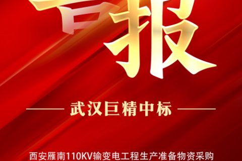 热烈祝贺凯时娱乐中标西安雁南110KV输变电工程生产准备物资采购项目